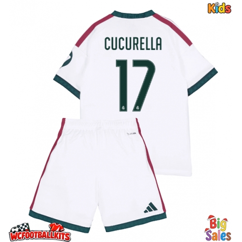 Real Madrid Marc Cucurella #17 Replica Home Stadium Kit for Kids 2026-27 Short Sleeve (+ pants)